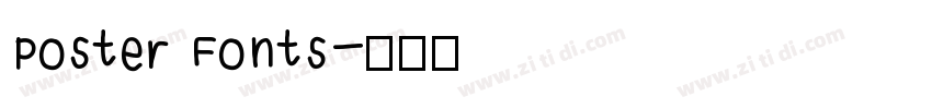 Poster Fonts字体转换
